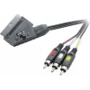 SpeaKa Professional SCART naar 3x RCA Composite AV-kabel 2m zwart SP-7869848