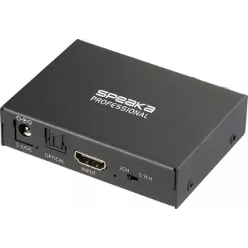 SpeaKa Professional SP-HDS-300 HDMI-splitter 1x2 met audio-extractie 4K