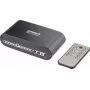 SpeaKa Professional SP-SW-200 4x2 Toslink-schakelaar met afstandsbediening, aluminium behuizing