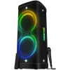 Partyboksluidspreker SVEN PS-1250, zwart (300W, TWS, IPx4, Bluetooth, FM, USB, microSD, LED-display, 13500mAh)