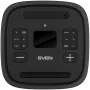 Partyboksluidspreker SVEN PS-1250, zwart (300W, TWS, IPx4, Bluetooth, FM, USB, microSD, LED-display, 13500mAh)