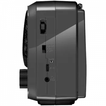 Luidspreker SVEN SRP-150, grijs (3W, Bluetooth, FM/AM/SW, USB, microSD, zaklamp, accu)