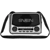 Luidspreker SVEN SRP-150, grijs (3W, Bluetooth, FM/AM/SW, USB, microSD, zaklamp, accu)