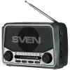 Luidspreker SVEN SRP-150, grijs (3W, Bluetooth, FM/AM/SW, USB, microSD, zaklamp, accu)