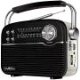 Luidspreker SVEN SRP-500, zwart (3W, Bluetooth, FM/AM/SW, USB, microSD, AUX, accu)