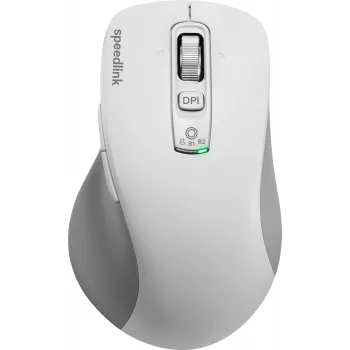 SPEEDLINK VELORA oplaadbare draadloze muis, Bluetooth & 2,4 GHz, Smart Flying Scrollwiel, wit SL-630310-WT