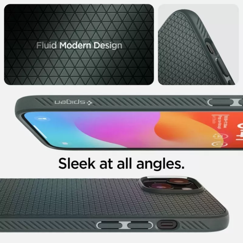 Spigen Liquid Air Case voor iPhone 15 - Abyss Green