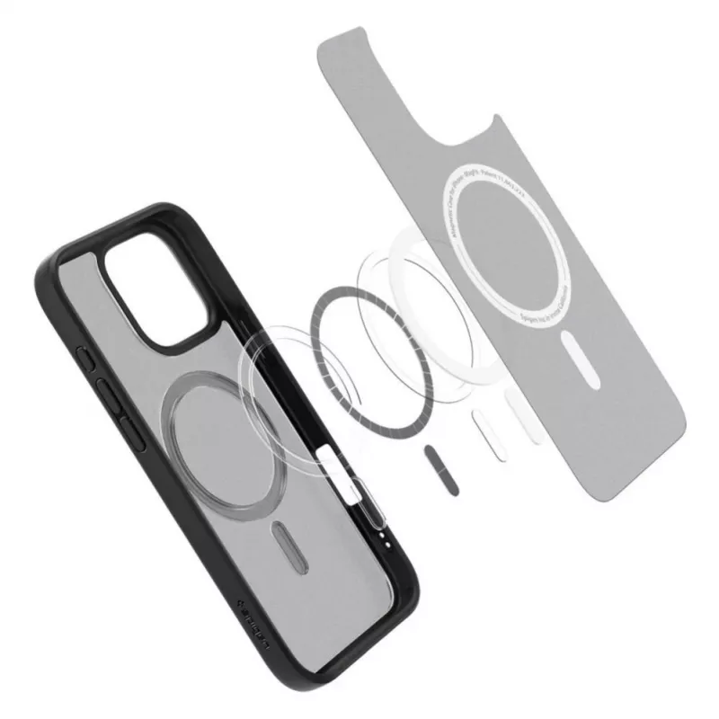 Spigen Ultra Hybrid Mag case met MagSafe voor iPhone 16 Pro - zwart