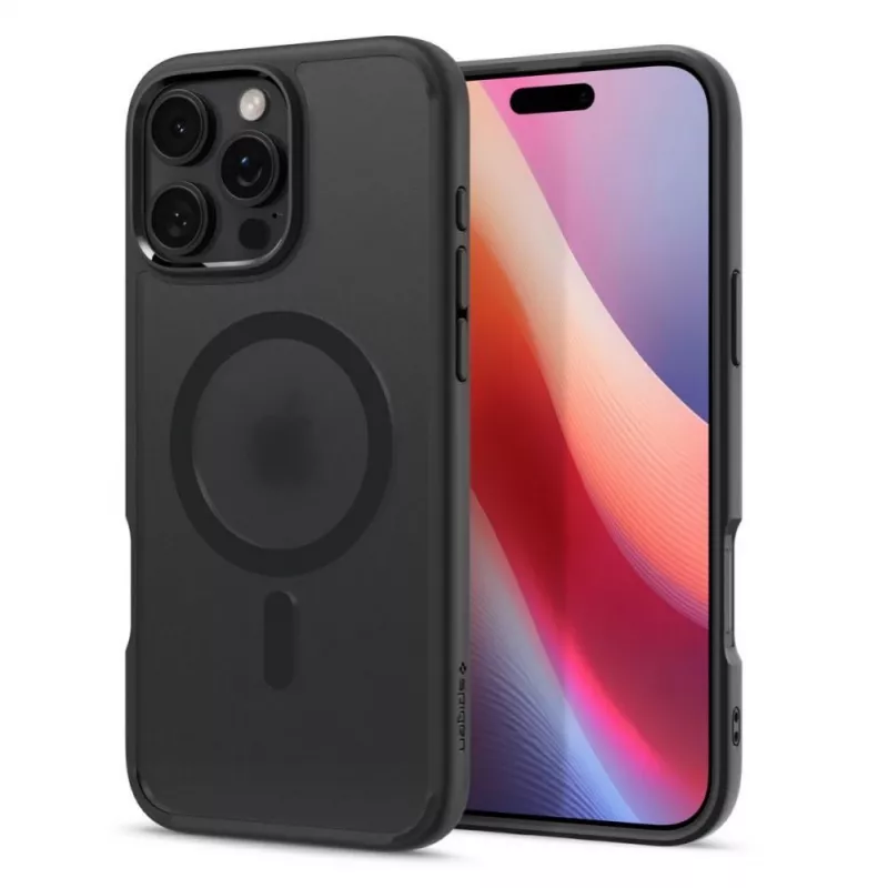Spigen Ultra Hybrid Mag case met MagSafe voor iPhone 16 Pro - zwart