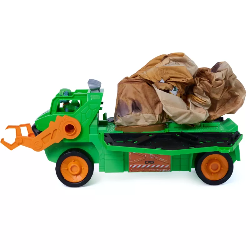 SPINMASTER Paw Patrol Dino Rescue Rocky's Megasaurus transportvoertuig