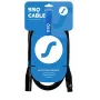 SSQ Cable XX1 - XLR-XLR microfoonkabel, 1 meter, zwart