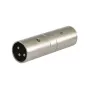 SSQ HA13 SS-1853 adapter XLR male - XLR male chroom