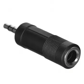 SSQ HA2 - adapter, 6,35 mm stereo jackstekker naar 3,5 mm stereo jackbus
