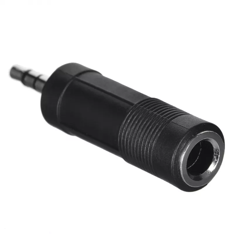 SSQ HA2 - adapter, 6,35 mm stereo jackstekker naar 3,5 mm stereo jackbus