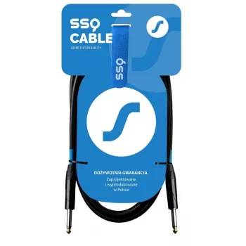 SSQ JMPJMP7 - 6,35mm TS mono jack instrumentkabel - 7 m, zwart