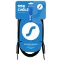 SSQ JMPJMP7 - 6,35mm TS mono jack instrumentkabel - 7 m, zwart
