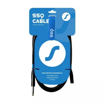 SSQ JSG5 - 3,5mm naar 6,3mm stereo-jack audiokabel, 5m, Zwart