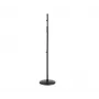 SSQ MS2 rechte microfoonstatief - zwart, 900-1600 mm, ronde gietijzeren voet
