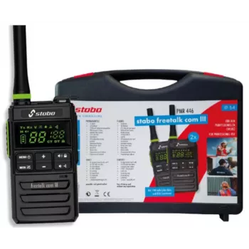 STABO freetalk com III 2-delige draadloze koffer PMR446 portofoon-set
