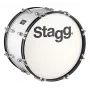Stagg MABD-2012 marching bass drum 20 inch x 12 inch wit