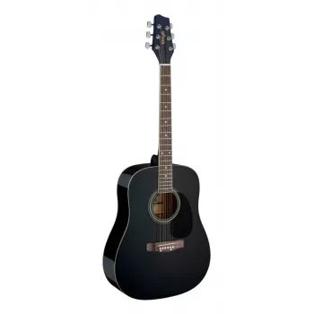 Stagg SA20D BLK Dreadnought Akoestische gitaar - Zwart