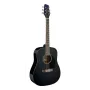Stagg SA20D BLK Dreadnought Akoestische gitaar - Zwart