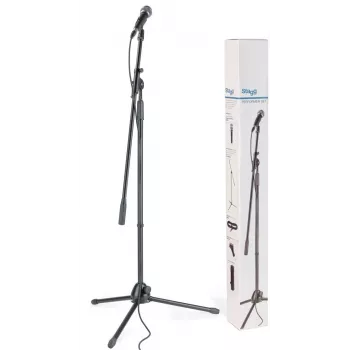 Stagg SDM50 SET dynamische microfoonset met statief, kabel en klem