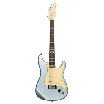 Stagg SES-30 IBM elektrische gitaar - Ice Blue Metallic