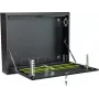 STALFLEX CR19-2U-130-B wandmontage-rack 2U 19-inch 130mm diepte zwart