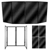 STAND4ME DJ PARAWAN COMPACT BK DJ Facade Screen 4-Panel zwart frame wit doek