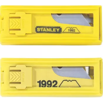 Stanley 0-11-921 trapeziumvormige afbreekmesjes, koolstofstaal, 10-pack
