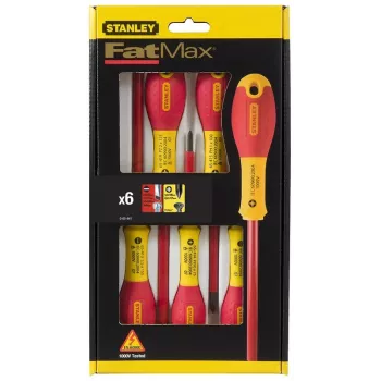 Stanley FATMAX 6-delige geïsoleerde platte en kruiskopschroevendraaierset