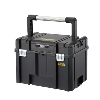 Stanley FATMAX PRO-STACK gereedschapskoffer harde schaal, 22L, IP54, zwart met gele accenten