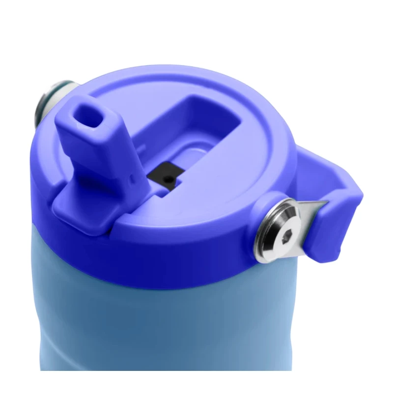 STANLEY IceFlow Bottle Flip Straw 2.0 0,47L lichtblauwe thermosfles met rietje