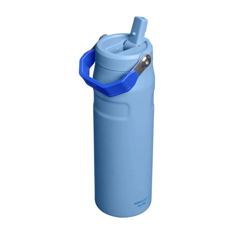 STANLEY IceFlow Bottle Flip Straw 2.0 0,71L lichtblauwe thermosfles met rietje
