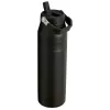 STANLEY IceFlow Bottle Flip Straw 2.0 1,06L zwarte thermosfles met rietje