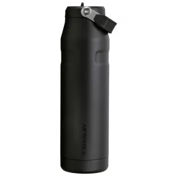 STANLEY IceFlow Bottle Flip Straw 2.0 1,06L zwarte thermosfles met rietje