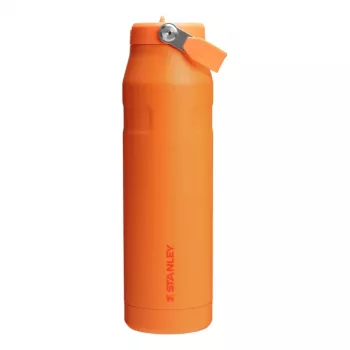 STANLEY IceFlow Bottle Flip Straw 2.0 1,06L oranje - lekvrije flip-strohulpdeksel, dubbelwandig vacuüm geïsoleerde RVS thermosfles