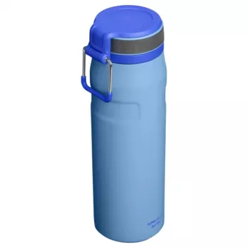 STANLEY IceFlow Bottle Twist Flip 0,71L lichtblauw vacuüm geïsoleerde roestvrijstalen drinkfles met rietje