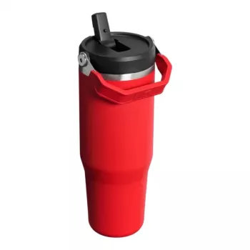 STANLEY IceFlow Flip Straw 2.0 thermobeker 0,89L donkerrood