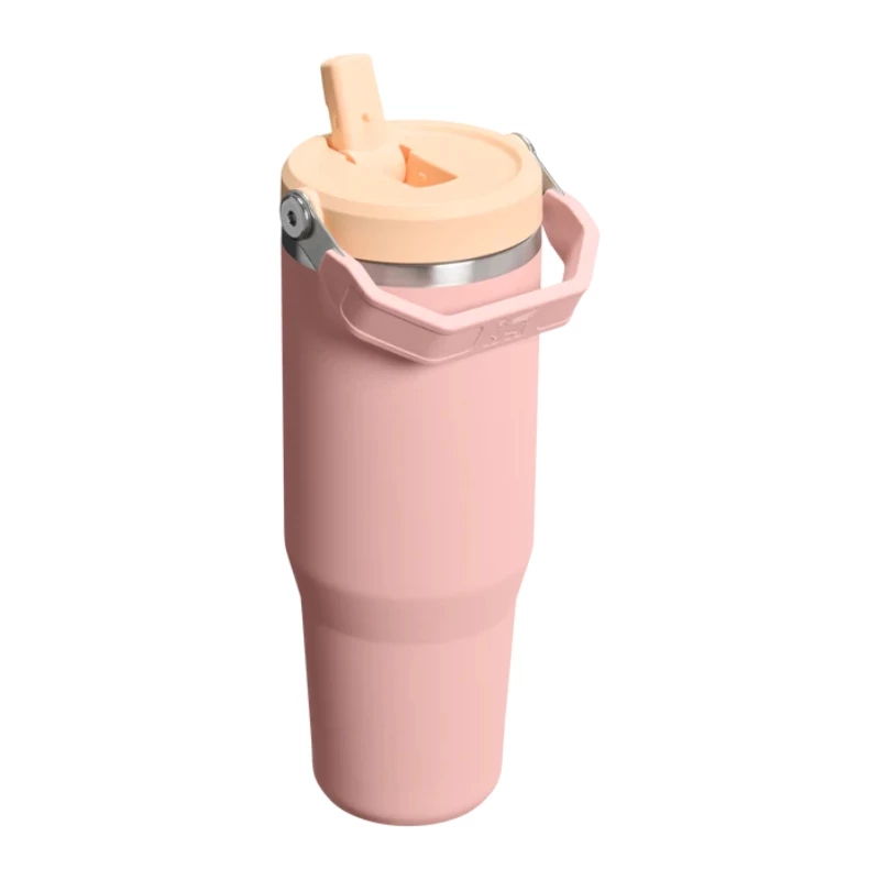 STANLEY IceFlow Flip Straw 2.0 beker 0,89L perzikroze