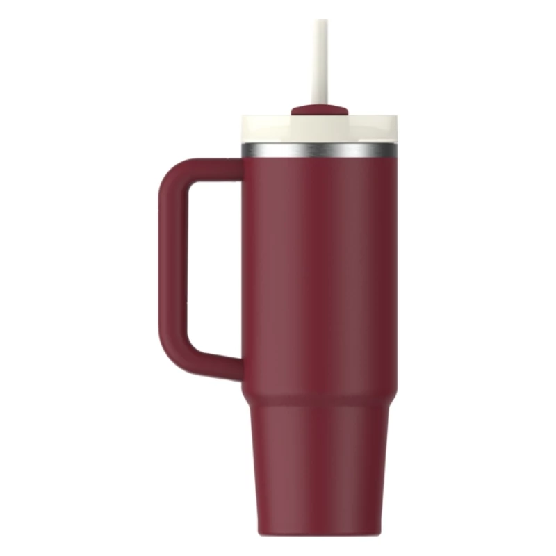 STANLEY Quencher H2.0 FlowState tumbler 0,89L donkerrood met rietje