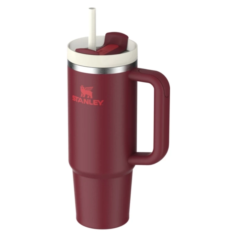 STANLEY Quencher H2.0 FlowState tumbler 0,89L donkerrood met rietje