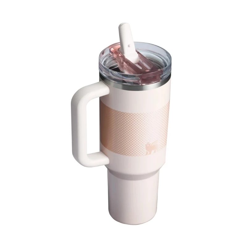 STANLEY Quencher ProTour Flip Straw Tumbler 1,18L lichtroze thermobeker met rietje