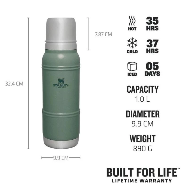 STANLEY thermos The Artisan thermische fles 1L groen