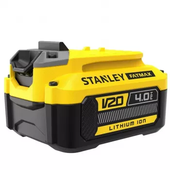 STANLEY V20 18V accu-twin-set – SFMCD716 borstelloze klopboormachine + SFMCG400 borstelloze haakse slijper, 2.0Ah & 4.0Ah accu's, oplader, softbag