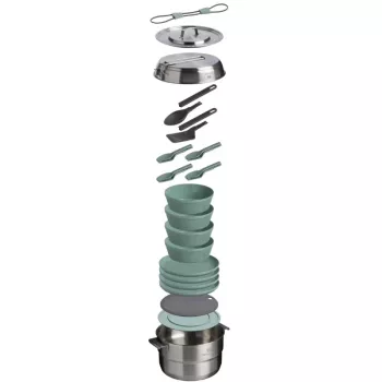 STANLEY Wildfare Core Full Serve kookset 3,78L petrol/donkergrijs 13-delige camping kookset
