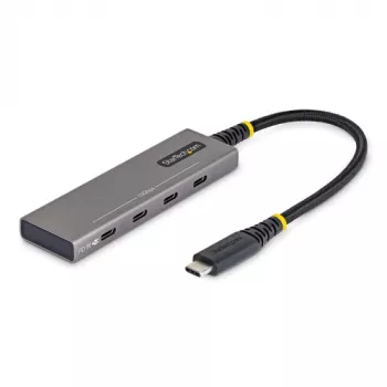 StarTech 4-poorts USB-C hub - 10 Gbps, 100W PD-opladen, overstroombeveiliging, PCR-aluminium - 3x USB-C 3.2 Gen 2 + 1x USB-C 3.2 Gen 2 (Power Delivery) - desktop