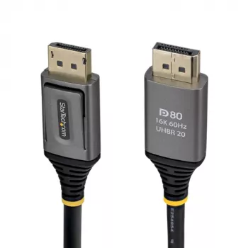 StarTech.com 0,5m DisplayPort 2.1 DP80 kabel - DisplayPort stekker naar DisplayPort stekker - zwart
