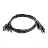 StarTech.com 1,8 m DisplayPort KVM-combinatiekabel met USB 2.0 en 3,5-mm-audio – TAA-conform
